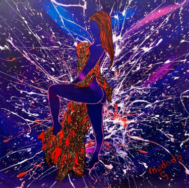 Peinture intitulée "338-Insomnie" par Nadodo, Œuvre d'art originale, Acrylique