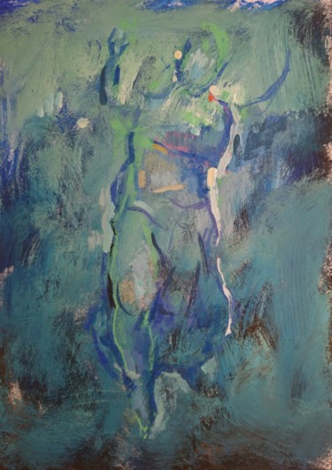 绘画 标题为“Apparition  ,” 由Pierre Pentchev, 原创艺术品, 水粉