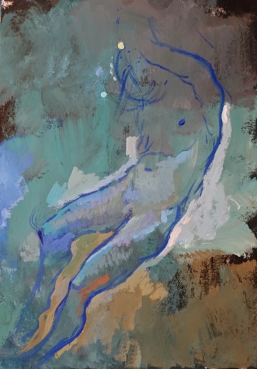 绘画 标题为“Apparition  .” 由Pierre Pentchev, 原创艺术品, 水粉