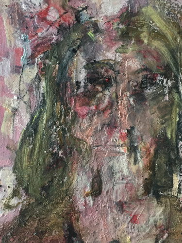 Ζωγραφική με τίτλο "Turmoil" από Maria Emilov, Αυθεντικά έργα τέχνης, Λάδι Τοποθετήθηκε στο Ξύλινο φορείο σκελετό