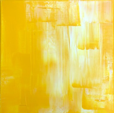 Painting titled "Summer sun" by Ludwika Pilat, Original Artwork, Acrylic Mounted on Wood Stretcher frame