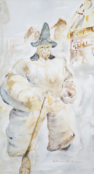 les empaillés, tradition au carnaval d'Evolène, suisse
