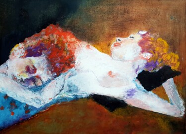 绘画 标题为“Asleep” 由Rosemay Dahan, 原创艺术品, 粉彩