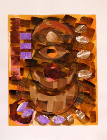 Collages intitulée "Untitled N°719" par Marc Bulyss, Œuvre d'art originale, Collages