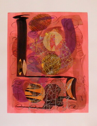 Collages intitulée "Untitled N° 724" par Marc Bulyss, Œuvre d'art originale, Collages