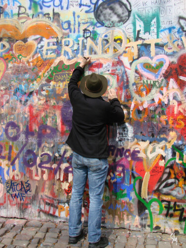 Φωτογραφία με τίτλο "Mur John Lennon - P…" από Sylvie Le Gars, Αυθεντικά έργα τέχνης, Ψηφιακή φωτογραφία