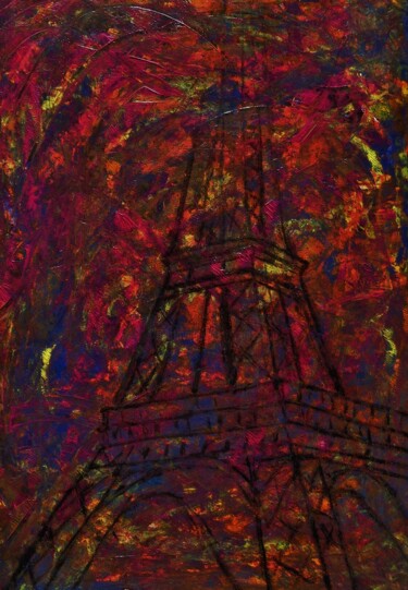 Painting titled "tourbillon sur la t…" by Francisco Mendes, Original Artwork, Acrylic