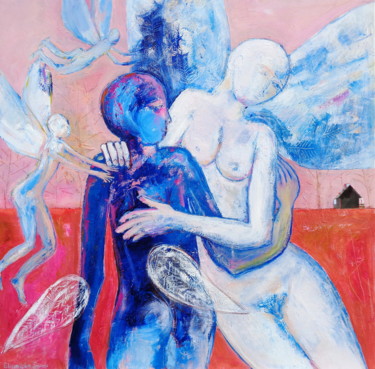 Where are your wings? 绘画 标题为“Where are your wing…” 由Elisaveta Sivas, 原创艺术品, 油