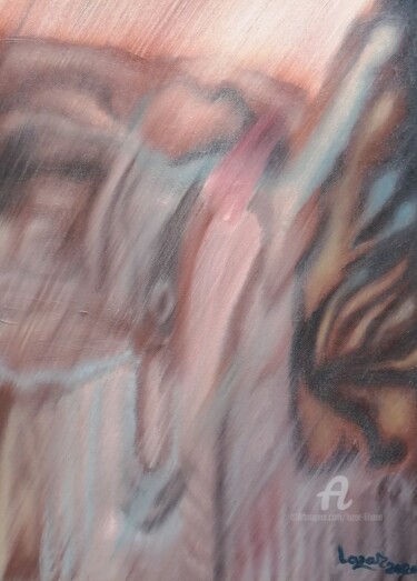 Ζωγραφική με τίτλο "Blurred vision" από Liliana Lazar, Αυθεντικά έργα τέχνης, Λάδι Τοποθετήθηκε στο Ξύλινο φορείο σκελετό