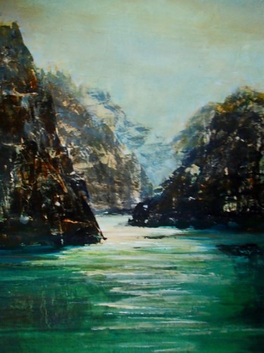 Painting titled "ESPACE 132" by Boul, Original Artwork, Acrylic