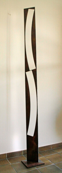Scultura intitolato "Flaco" da Pere Marti, Opera d'arte originale, Metalli