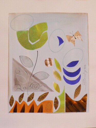 Collages intitulée "Untitled N°728" par Marc Bulyss, Œuvre d'art originale, Collages