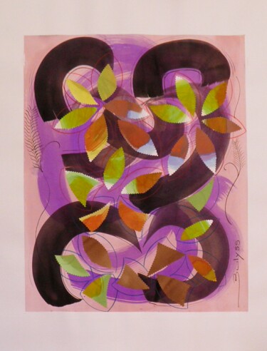 Collages intitulée "Untitled N° 729" par Marc Bulyss, Œuvre d'art originale, Collages