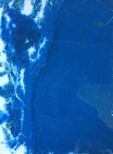 Peinture intitulée "Breakers from above" par Greg Powell, Œuvre d'art originale, Émail