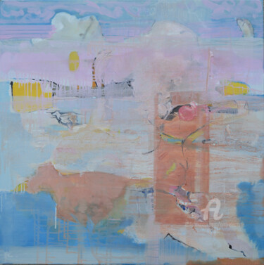 Peinture intitulée "Re 08 02 2020" par André Le Corre, Œuvre d'art originale, Huile Monté sur Châssis en bois