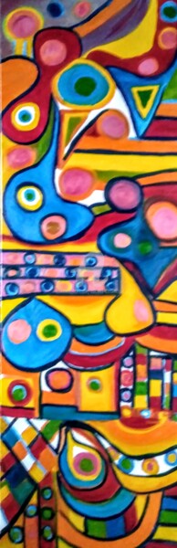 Painting titled "L' espace" by Tomy, Original Artwork, Oil