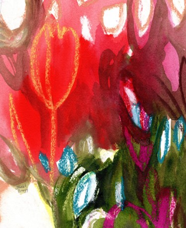 Tulips in Spring Abstract