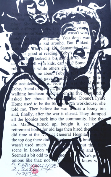 A Fabulous Life, Page 151: Der Golem Printmaking titled "A Fabulous Life, Pa…" by Wilf Tilley, Original Artwork, Monotype