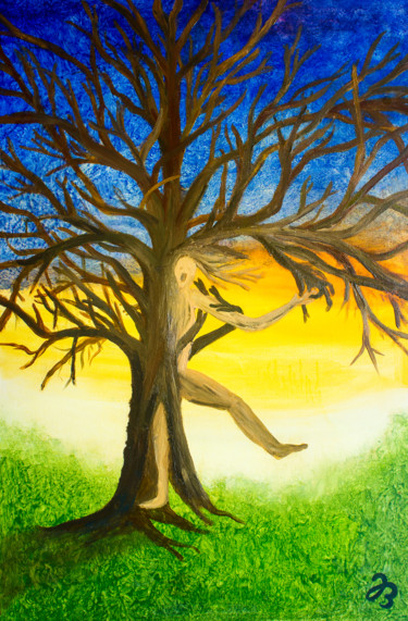Malerei mit dem Titel "Befreiungstanz * Li…" von Jutta Blühberger, Original-Kunstwerk, Öl