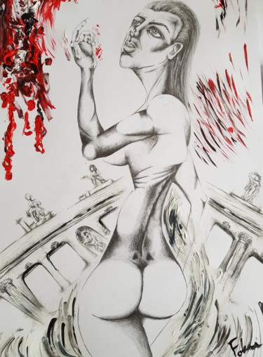 Was ist die Realität? 图画 标题为“Was ist die Realitä…” 由Barbora Fabova, 原创艺术品, 铅笔