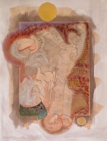 제목이 "Untitled N°653"인 그림 Marc Bulyss로, 원작, 잉크