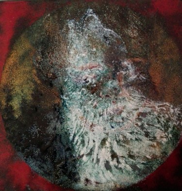 Canis Lupus - Pièce unique - N°90 Peinture intitulée "Canis Lupus - Pièce…" par Isabelle Mathis, Œuvre d'art originale, Émail