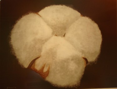 제목이 "Boule de coton"인 그림 Etienne Guérinaud로, 원작, 파스텔