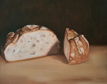Painting titled "La miche ( #artists…" by Béatrice Viez, Original Artwork, Oil