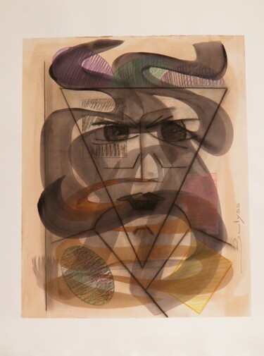 Dessin intitulée "Untitled N° 706" par Marc Bulyss, Œuvre d'art originale, Encre