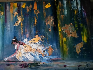 Peinture intitulée "BALLERINE FALL" par Pascal Jung, Œuvre d'art originale, Huile