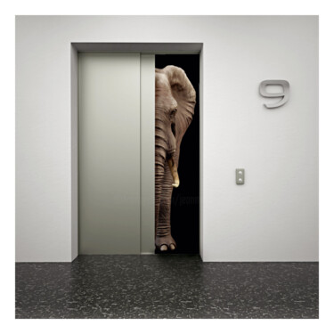 数字艺术 标题为“Floor Number Nine” 由Jean-Marie Gitard (Mr STRANGE), 原创艺术品, 数字拼贴