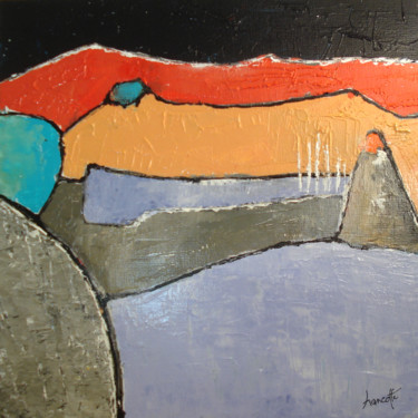 Peinture intitulée "port Lympia" par Gilles Hancotte, Œuvre d'art originale, Acrylique