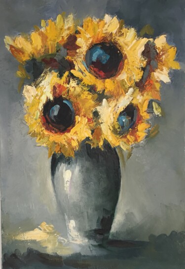 Painting titled "ümran giz" by Ümran Giz, Original Artwork, Oil