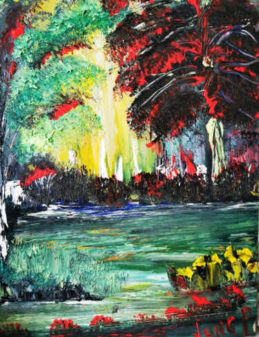 Peinture intitulée "FOREST" par Pascal Jung, Œuvre d'art originale, Huile