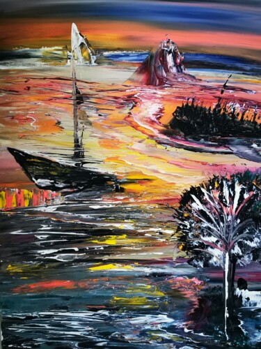 Peinture intitulée "DREAM" par Pascal Jung, Œuvre d'art originale, Huile
