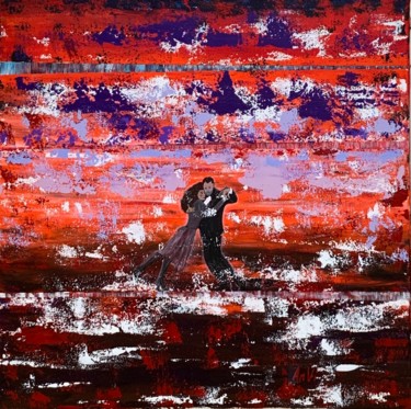 Sur le rythme du bandonéon Peinture intitulée "Sur le rythme du ba…" par Anvi, Œuvre d'art originale, Acrylique