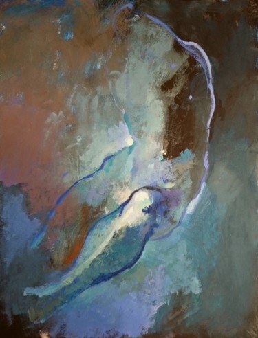 绘画 标题为“,,Apparition,,” 由Pierre Pentchev, 原创艺术品, 水粉