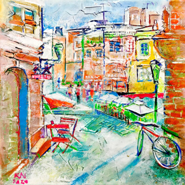 绘画 标题为“Paysage urbain LYON” 由Natalia Kuruch, 原创艺术品, 丙烯