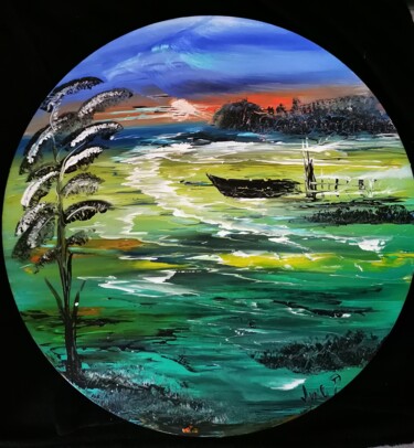 Peinture intitulée "imagination" par Pascal Jung, Œuvre d'art originale, Huile