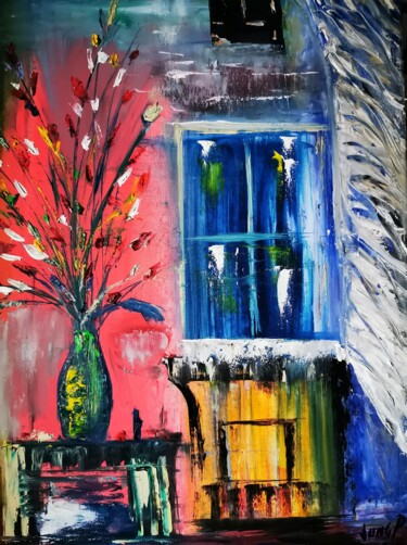 Peinture intitulée "JUST A QUIET MOMENT" par Pascal Jung, Œuvre d'art originale, Huile
