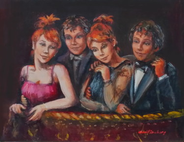 Peinture intitulée "La Loge" par Henri Eisenberg, Œuvre d'art originale, Acrylique
