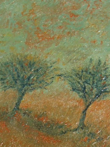 Peinture intitulée ""Lumiére en Provenc…" par Arnaud Thévenin, Œuvre d'art originale, Huile