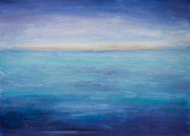 Abstrakter Horizont * Abstract Horizon 2 绘画 标题为“Abstrakter Horizont…” 由Jutta Blühberger, 原创艺术品, 颜料