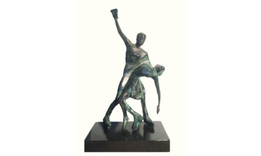 Ice dance Sculpture intitulée "Ice dance" par Kristof Toth, Œuvre d'art originale, Bronze