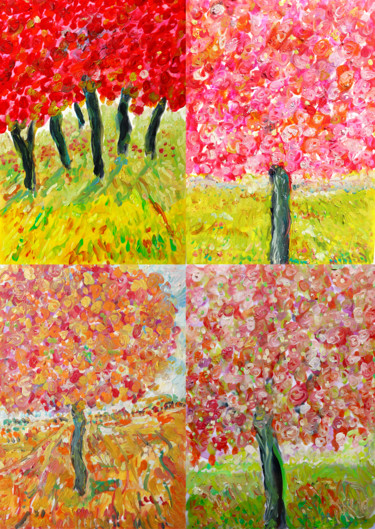 Painting titled "exMagic in a magica…" by Jean Mirre, Original Artwork, Oil