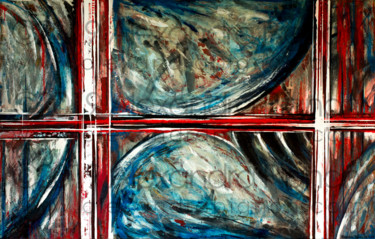 Painting titled "Racing - 2019" by Alexandra Pignon, Original Artwork, Oil Mounted on Other rigid panel
