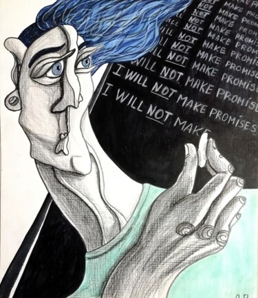 图画 标题为“A lesson to be lear…” 由Anna Reshetnikova, 原创艺术品, 铅笔