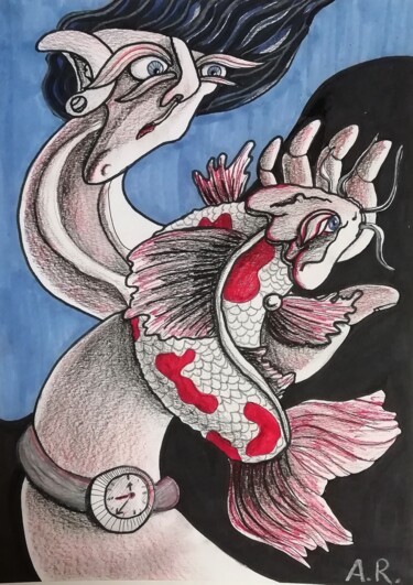 图画 标题为“I am going to be as…” 由Anna Reshetnikova, 原创艺术品, 铅笔