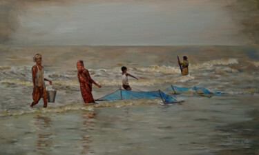 Struggle Schilderij getiteld "Struggle" door Radosveta Zhelyazkova, Origineel Kunstwerk, Olie