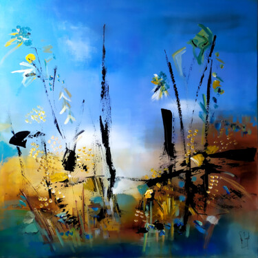 Peinture intitulée "Le gré du vent" par Muriel Cayet, Œuvre d'art originale, Acrylique Monté sur Châssis en bois